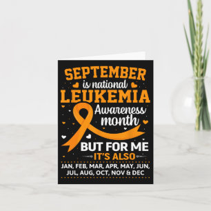September Is Leukaemia Awareness Month  Card