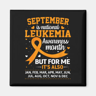 September Is Leukaemia Awareness Month Magnet