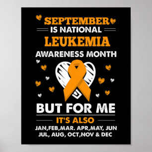 September is Leukaemia Awareness Month Poster