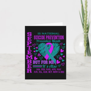 September Is National Suicide Prevention Awareness Card