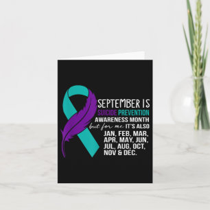 September Is Suicide Prevention Awareness Month Bu Card