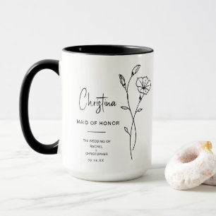 September Maid of Honour   Morning Glory Flower Mug