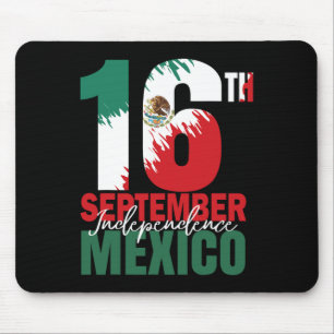 September Mexican Independence Day Shirt Mexico Fl Mouse Pad