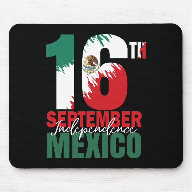 September Mexican Independence Day Shirt Mexico Fl Mouse Pad (Front)
