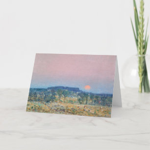 September Moonrise Childe Hassam Card