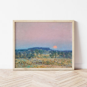 September Moonrise   Childe Hassam Poster