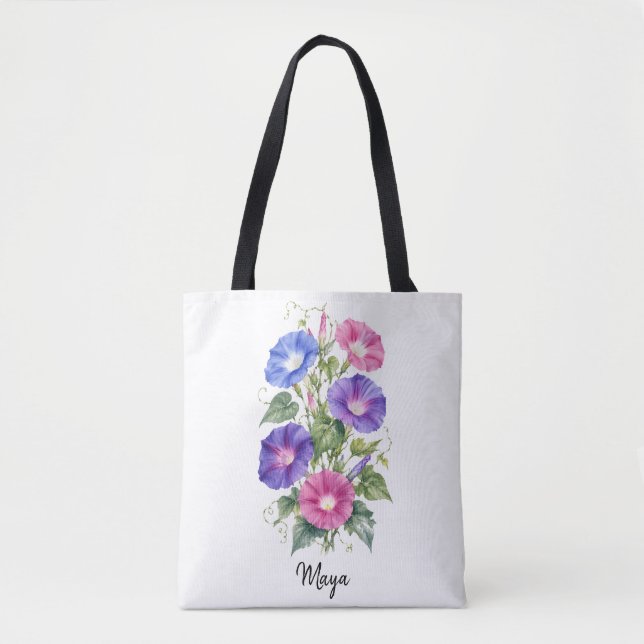 September Morning Glory Tote Bag (Front)