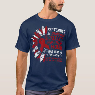 September National Sickle Cell Awareness Burgundy T-Shirt
