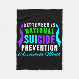 September National Suicide Prevention Awareness Mo Fleece Blanket