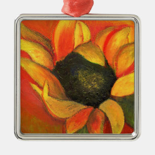September Sunflower 2011 Metal Tree Decoration
