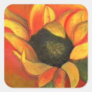 September Sunflower 2011 Square Sticker