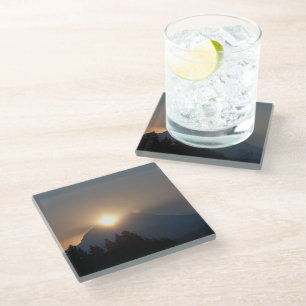 September Sunrise Glass Coaster