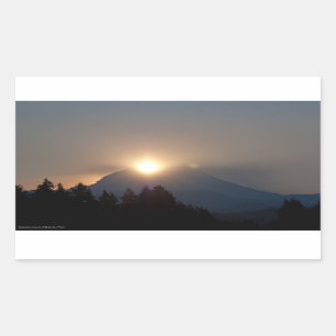September Sunrise Rectangular Sticker