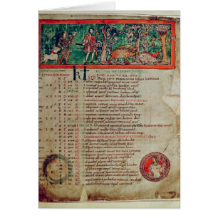 September: tending the boar, from a Calendar