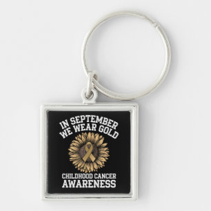 September We Wear Gold Childhood Cancer Awareness  Key Ring