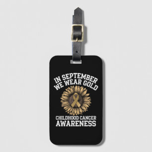September We Wear Gold Childhood Cancer Awareness Luggage Tag
