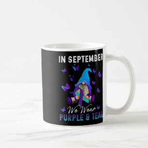 September We Wear Teal Purple Suicide Prevention A Coffee Mug
