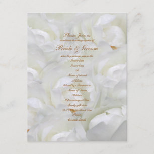 September wedding elegant rose invitation template