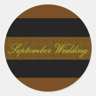 "September Wedding" Elegant Sticker