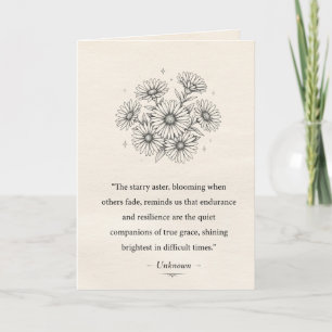 September's Aster Card