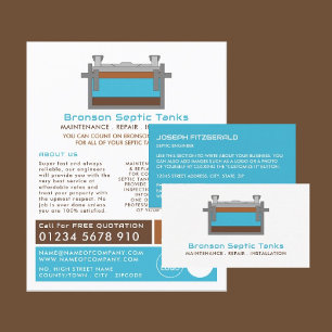 Septic Tank, Septic Company, Septic Engineer Business Card