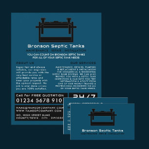 Septic Tank, Septic Company, Septic Engineer Business Card