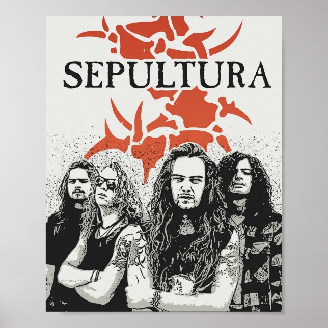 Sepultura Band Vector Art Poster (Front)