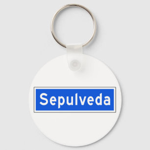 Sepulveda Boulevard, Los Angeles, CA Street Sign Key Ring