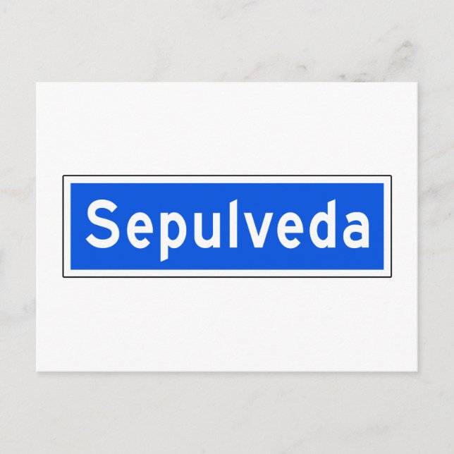 Sepulveda Boulevard, Los Angeles, CA Street Sign Postcard (Front)