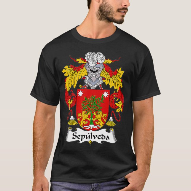 Sepulveda Coat of Arms  Family Crest T-Shirt (Front)