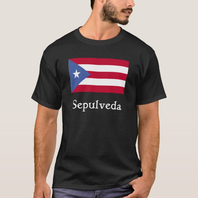Sepulveda Puerto Rican Flag T-Shirt (Front)