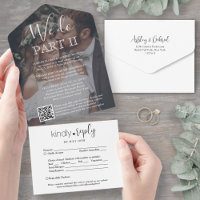Sequel Wedding We Do Part Two Photo & QR Code RSVP