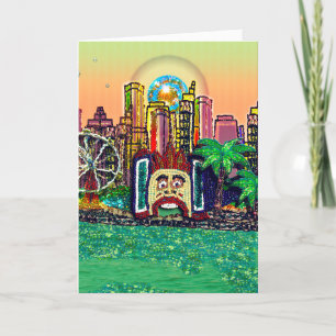 Sequin Art Birthday Card   Sequin Harbour Fun Park