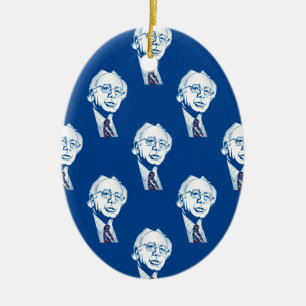 sequin bernie sanders ceramic tree decoration