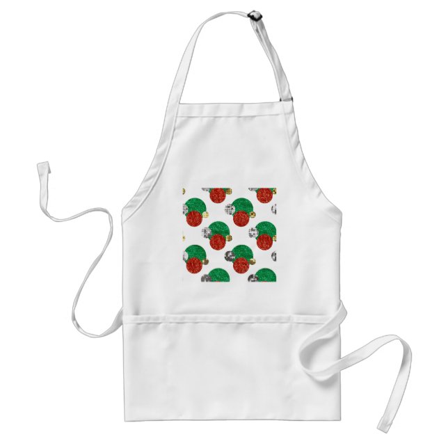 sequin christmas dots standard apron (Front)