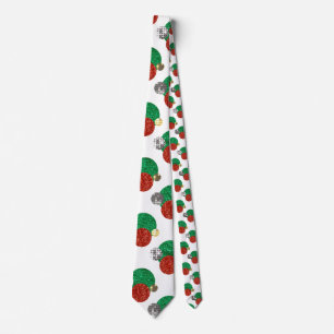 sequin christmas dots tie