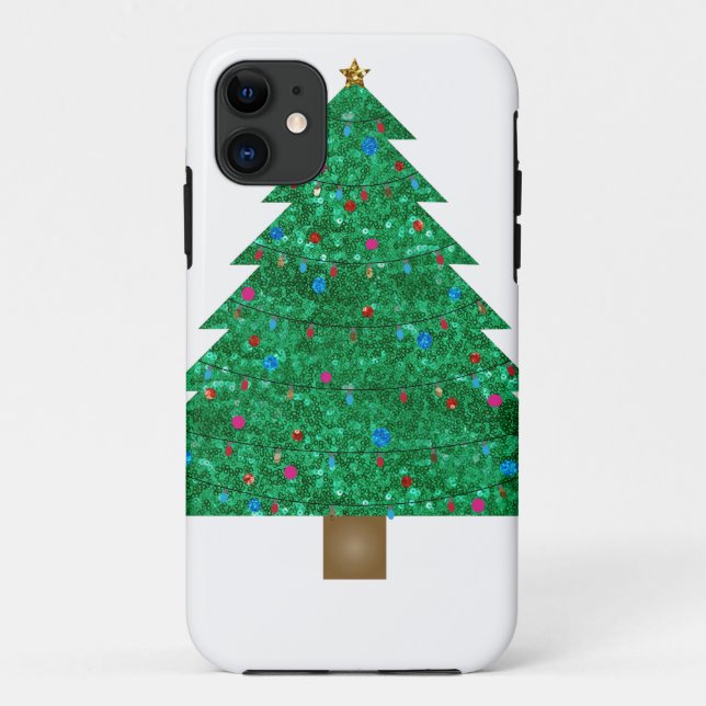 sequin christmas tree Case-Mate iPhone case (Back)