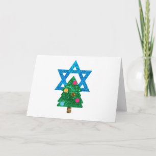 sequin christmukkah hanukkah holiday card