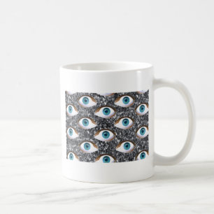 sequin eyes coffee mug
