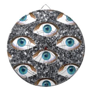 sequin eyes dartboard