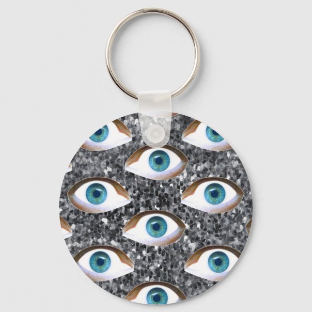sequin eyes key ring (Front)