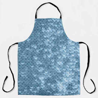Sequin Fabric: Sky Blue Shimmer. Apron