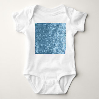 Sequin Fabric: Sky Blue Shimmer. Baby Bodysuit