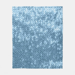 Sequin Fabric: Sky Blue Shimmer. Fleece Blanket