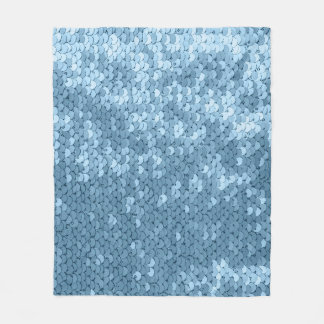 Sequin Fabric: Sky Blue Shimmer. Fleece Blanket