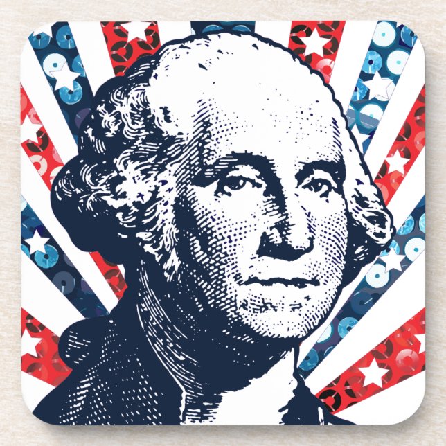 sequin george washington coaster (Front)