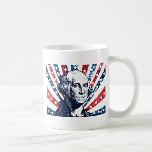 sequin george washington coffee mug