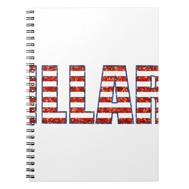 sequin hillary notebook (Front)