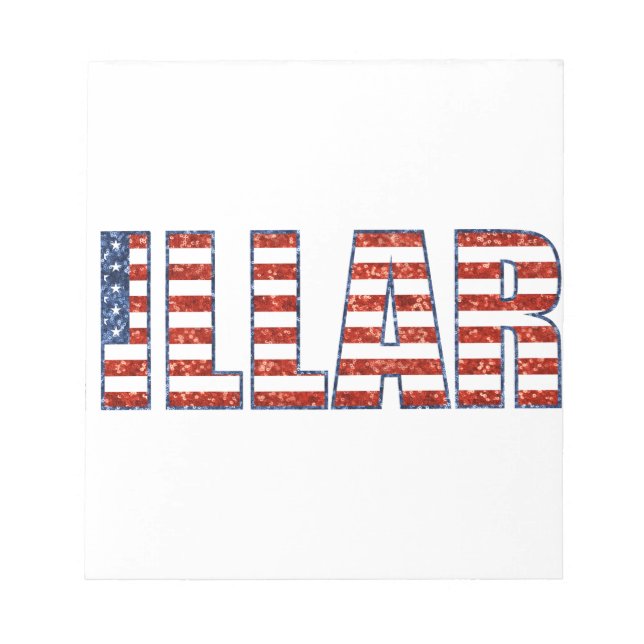 sequin hillary notepad (Front)