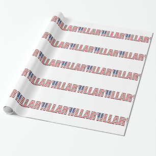 sequin hillary wrapping paper